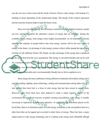 Solar Energy Technologies