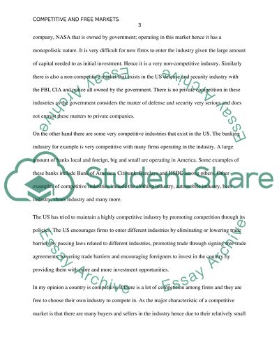 Competitive Markets & Free-Market Economies