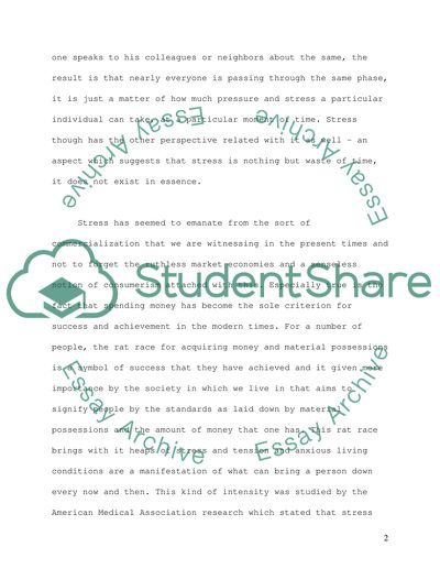 Is stress all in the mind