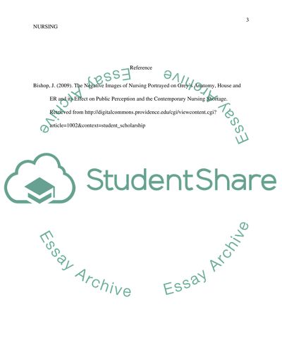 Hollywood as an Avenue in Which the General Public Becomes Familiar with the Role of Nurses