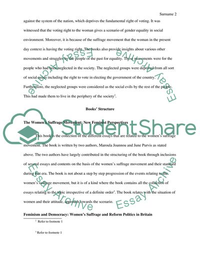 The Womens Suffrage Movement New Feminist Perspectives