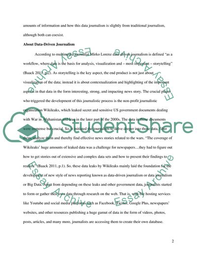 A New Ecology of News: Data-driven Journalism