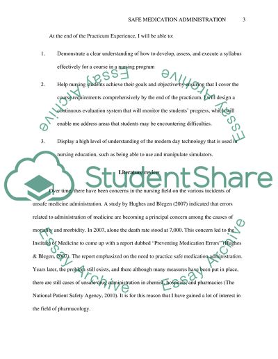 Safe Medication Administration