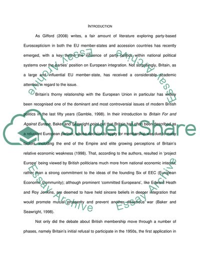 EU Economic Integration: a Tool of the Political Gadgetry