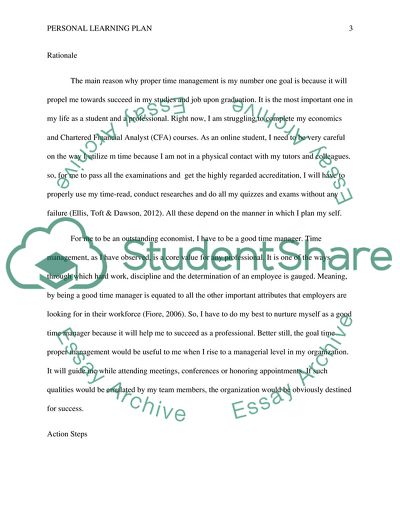 Personal Learning Plan