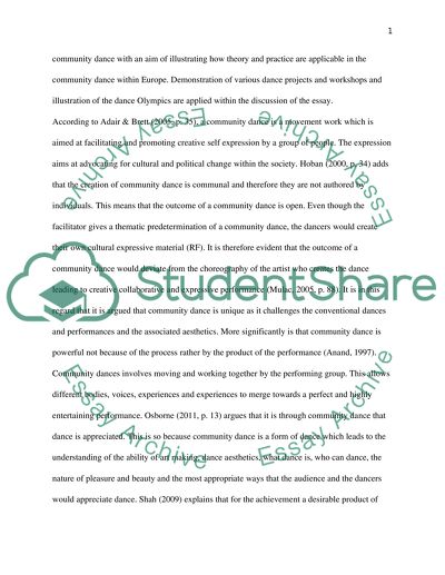 Analysis of the Nature of Social Dance