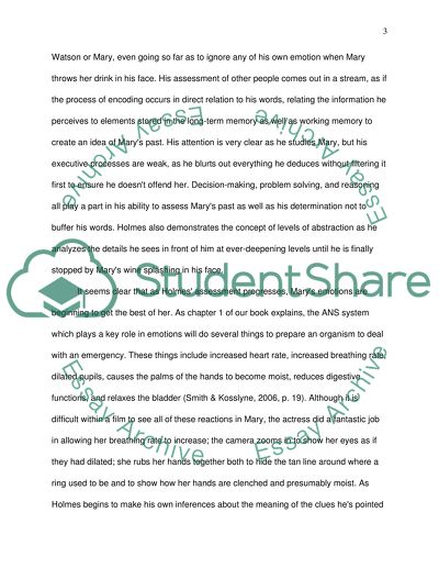 A View of Sherlock Holmes and Friends Through Cognitive Psych