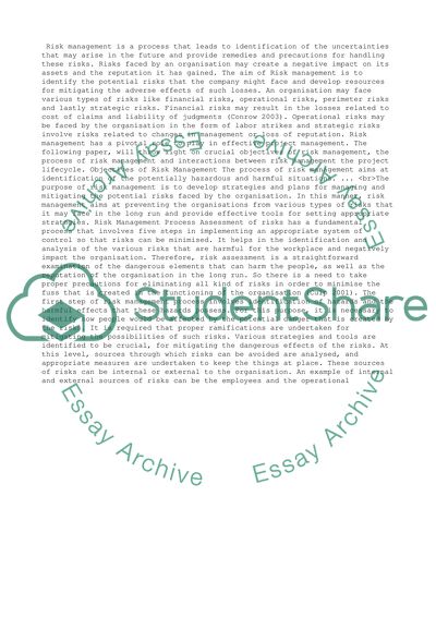 Discuss the risk management process and its interactions with the project lifecycle
