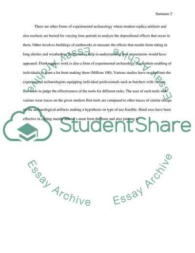 Experimental Archaeology and Its Forms