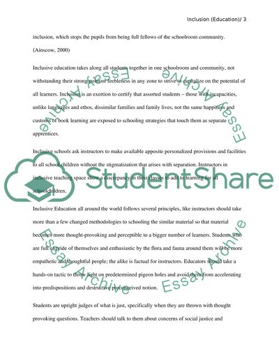 Definition of inclusion