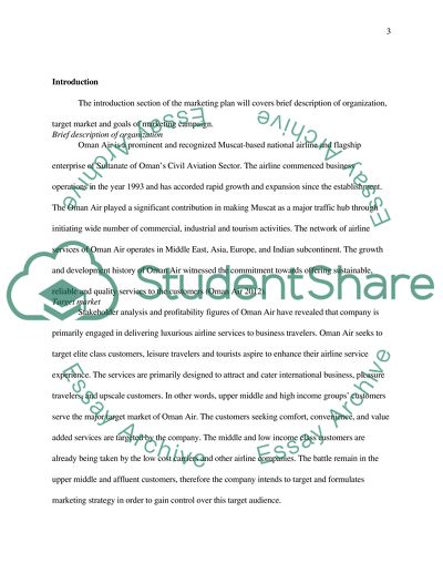 Marketing Strategies of Oman Air