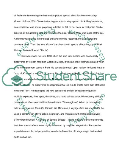 History of Visual Effects