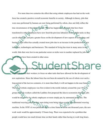 Human employes vs Robot employes