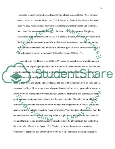 Post-Traumatic Stress Disorder in Children