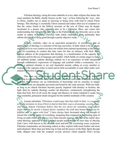 Themes of Crhistian Faith