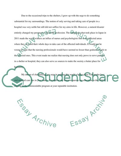 The education in the field of nursing in the commendable program