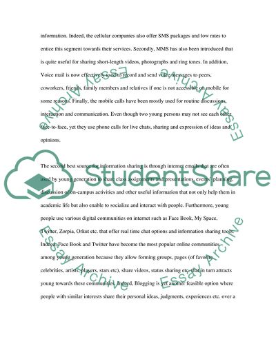 How Did Modern Information Technology Influence the Way Young People Communicate