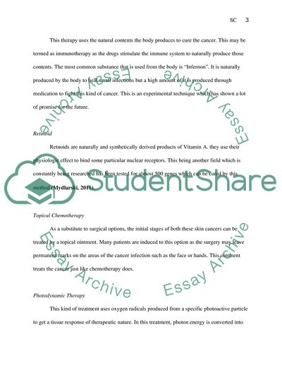 The Treatment of the Skin Cancer