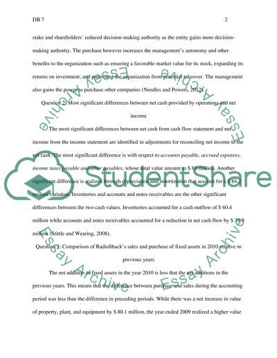 Radioshacks Main Source of Cash