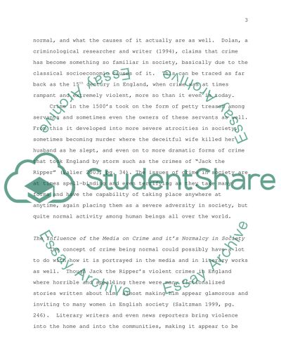 If Crime is Normal why is so much Effort Devoted to its Control