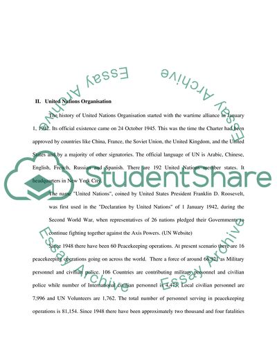 Should We Place Greater Faith in the UN as a Means for Handling Global Conflict