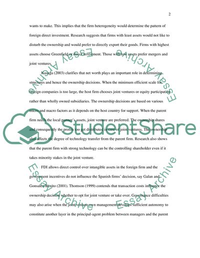 The Effects of Different Structures on Ownership Decisions