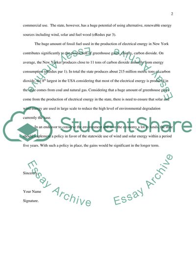 A proposal on how to reduce energy usage and thereby reduce carbon emissions in New York State