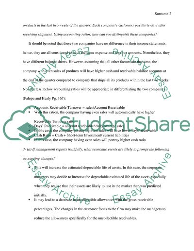 Overview of Accounting Analysis
