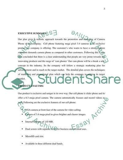 Promotion of Camera Phone