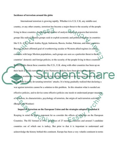 The European Union National Security After 9/11