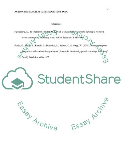 Using Action Research to Develop a Research Aware Community Pharmacy Team