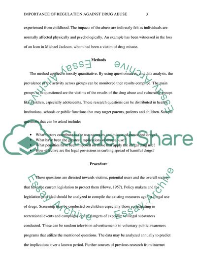 Importance of Regulation Against Drug Abuse