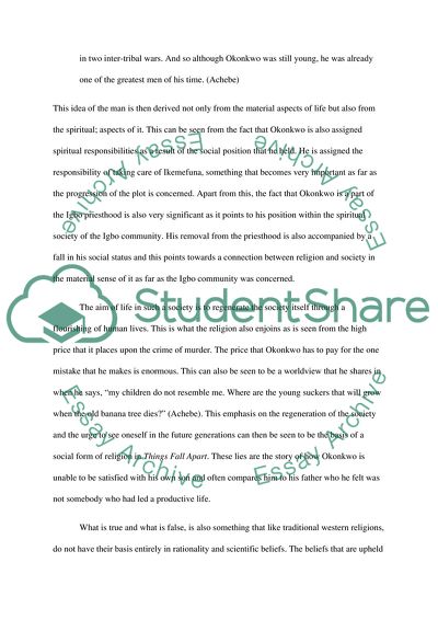 Religion in Things Fall Apart