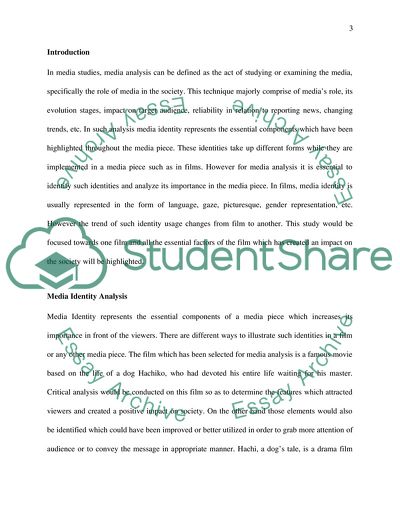 Media Analysis - Essential Factors of the Film