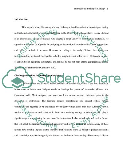 Instructional Strategies Concept