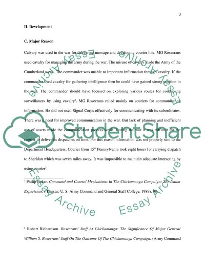 Battle Of Chickamauga