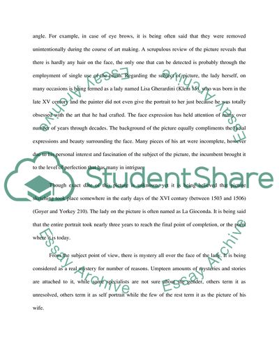 Picture of Mona Lisa