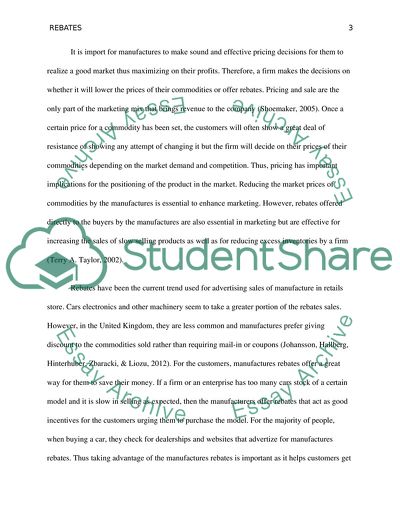 Are Manufacturers Rebates Better than Just Lowering Prices of those Goods