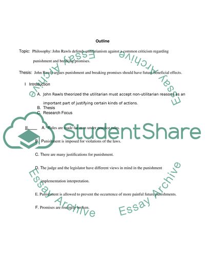 John Rawls Defends Utilitarianism against a Common