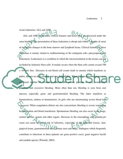 The Hematological Disorders