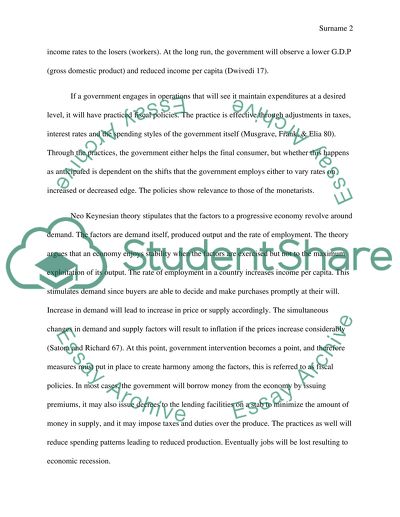 The Effectiveness of Fiscal Policy