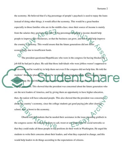 President Obama visit