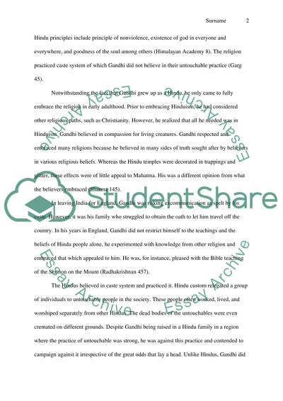 Gandhi - Why Would He Be Considered a Liberal within the Hindu World