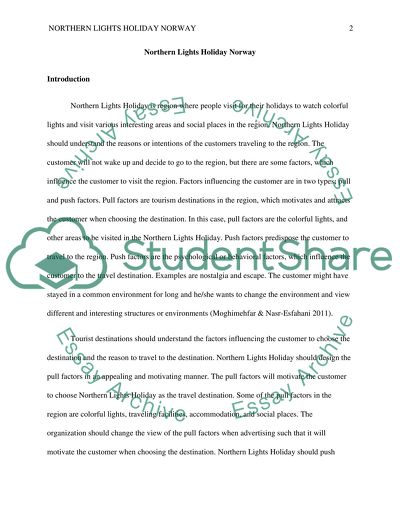 Cross-Cultural Consumer Behavior: Northern Lights Holiday Norway