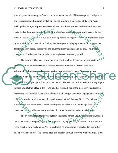 Historical Strategies of Resistance in African American Communities