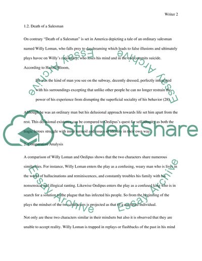 Comparative Analysis of Oedipus Rex and Death of a Salesman
