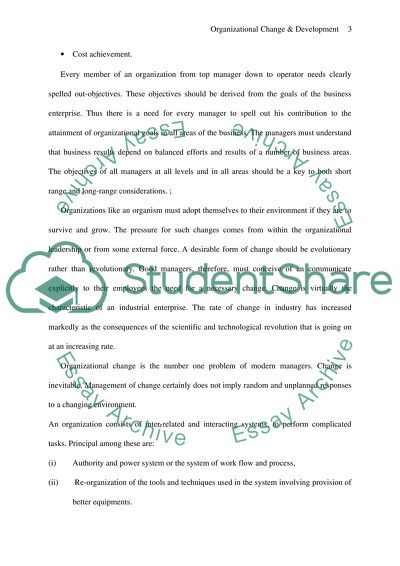 Organizational Behavior High School Essay