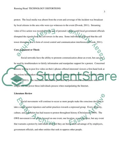 Politics of Change or Technology and Social Movements