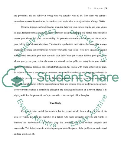 Creative Tension Model