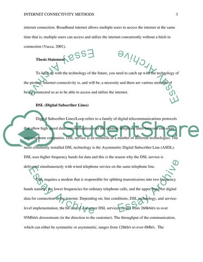 Broadband Internet Connection